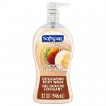 Softsoap32 oz Body Wash Exfoliating Scrub, Coconut Butter Scent