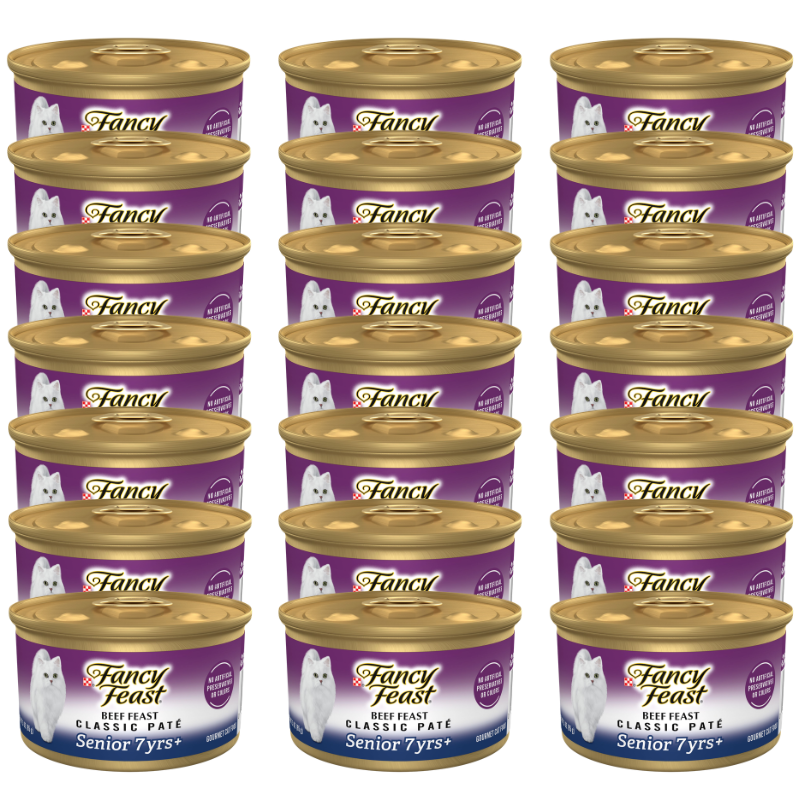 Fancy Feast® Senior Senior Cat Wet Food - High-Protein, Antioxidants, Beef