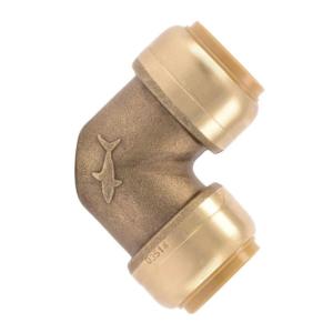 SharkBite 3/4 in. Push-to-Connect Brass 90-Degree Elbow Fitting # U256LFA