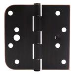 Everbilt Door Hinge 4 in. Square x 5/8 in. Radius Oil-Rubbed Bronze Squeak-Free