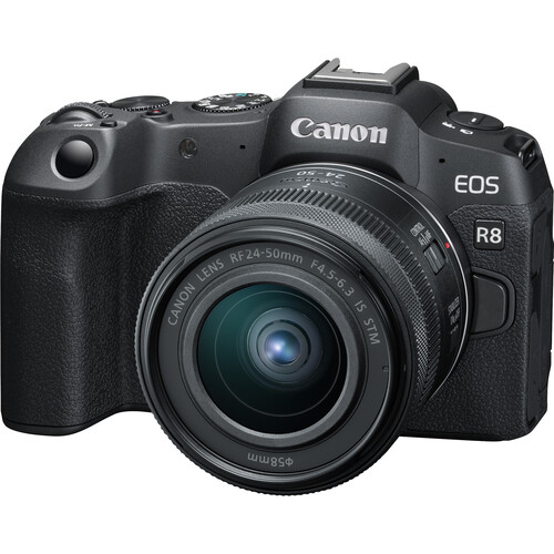 Canon EOS R8 Mirrorless Camera (RF 24-50mm f/4.5-6.3 IS STM Lens)