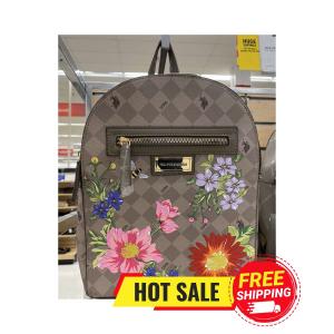 U.S. POLO ASSN. Floral Diamond Backpack Brown