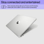 HP Stream 14", Intel Celeron, 4GB RAM, 64GB, Win 11 (S Mode), Silver (14-cf2723wm)