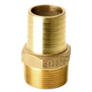 Everbilt MPT x 1-1/4 in. Insert Brass Male Adapter 1-1/4 in.