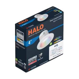 HALO Color and Tunable White 65W Equivalent 4 inch Integrated LED Dimmable Smart Wi-Fi Wiz Connected Remodel Downlight Kit