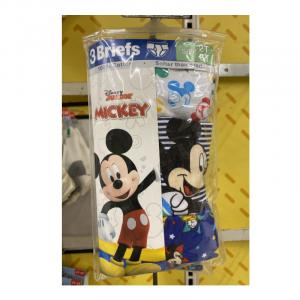 Mickey Mouse Briefs 3's Size 2T-3T