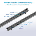 Jumper 16" Laptop, Intel Celeron 5305U, 4GB RAM, 128GB Storage, Windows 11, FHD IPS, HDMI