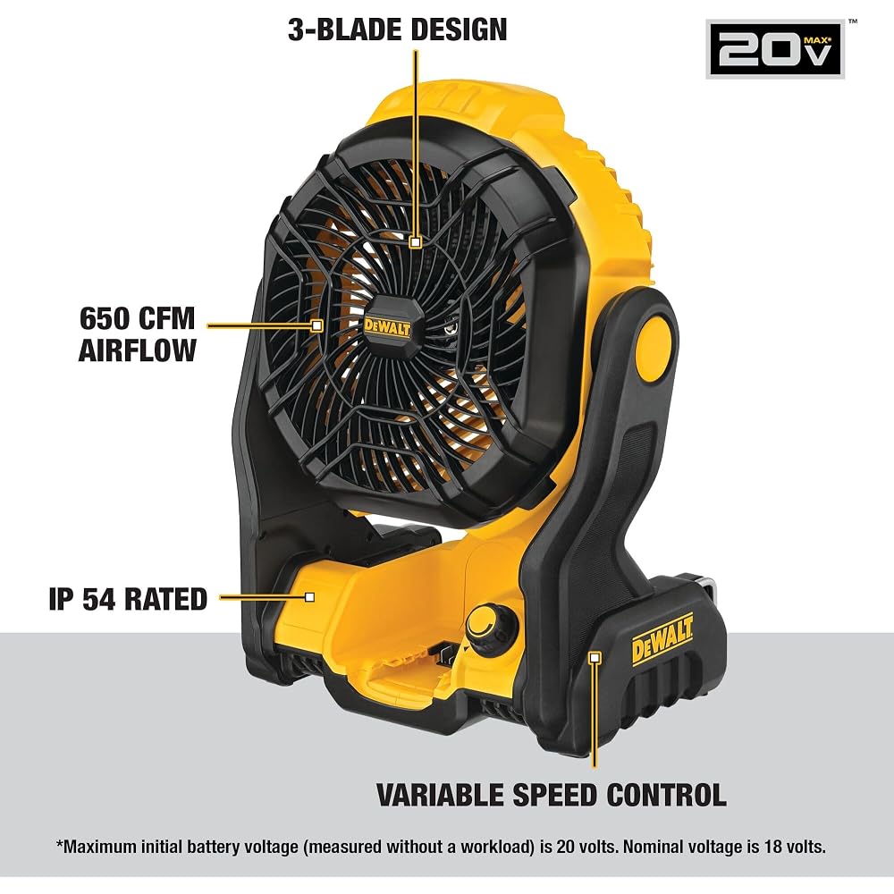 DEWALT 20V MAX Portable Fan, - Image 2