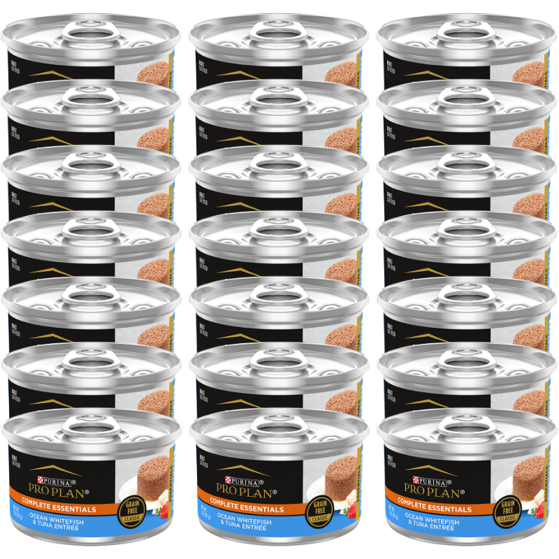 Purina Pro Plan Complete Essentials Adult Wet Cat Food - Antioxidants, High-Protein, Loaf, Ocean Whitefish & Tuna
