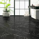 MSI Aashini Black 16 in. x 32 in. Polished Porcelain Marble Look Floor and Wall Tile (14.20 sq. ft./Case) (NHDAASBLA1632C)