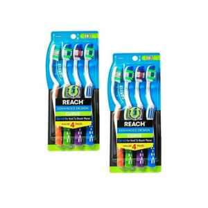 Reach Advanced Design Curve Soft Toothbrushes, 4 pcs 2PK