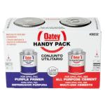 Oatey 8 oz. Purple CPVC and PVC Primer and Medium Milky All-Purpose ABS, CPVC, PVC Cement Combo Pack