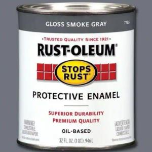 Rust-Oleum Stops Rust - 1 qt. Protective Enamel Gloss Smoke Gray Interior/Exterior Paint