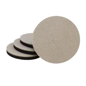 Everbilt 3-1/2 in. Beige Round Self-Adhesive Felt Heavy-Duty Furniture Slider Glides for Hard Floors (4-Pack)