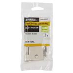 Everbilt 3 in. Square Radius Satin Nickel Squeak-Free Door Hinge