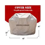 Universal Premium Tan Grill Cover 65"