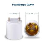Adamax GU24 to Medium Base (GU24 to E26) Light Bulb Adapter (A2426E)