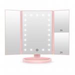 Silhoutte shape your space LED Vanity Mirror Pink Coral (rectangular)