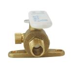 Apollo 1/2 in. Brass PEX-B Barb Ball Valve with Drain and Mounting Pad (APXV12WD)
