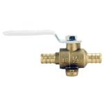 Apollo 1/2 in. Brass PEX-B Barb Ball Valve with Drain and Mounting Pad (APXV12WD)