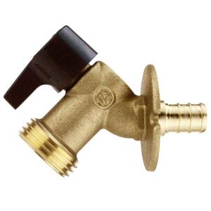 Apollo 1/2 in. Brass PEX-B Barb x 3/4 in. Garden Hose Thread Quarter-Turn Sillcock (APXSCV1234)