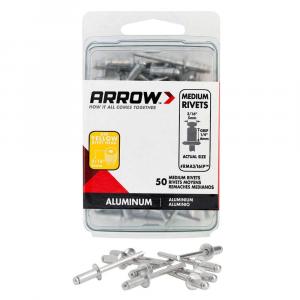 Arrow(50-Pack) 3/16 in. Medium Aluminum Rivets 