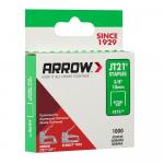 Arrow(1,000-Pack) 3/8 in. Leg x 7/16 in. 276 Electro-galvanized, 22.5-Gauge, Medium Crown,Standard Steel Staples 