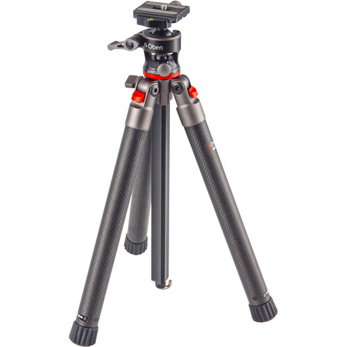 Oben CQL-13 Compact Carbon Fiber Travel Tripod with Ball Head - Image 1