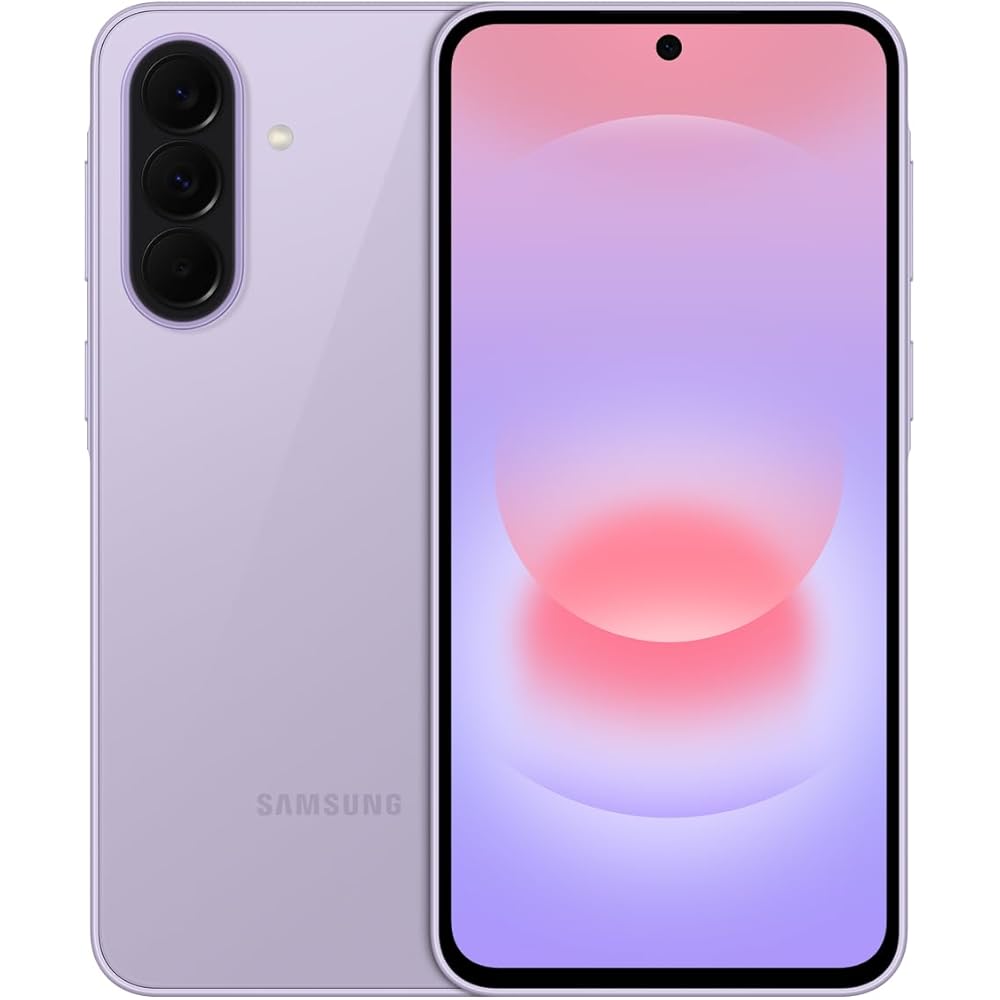 128GB, AMOLED Display, Triple Camera, IP68, Slim Phone, 5000mAh Battery, US Version, Awesome Lavender