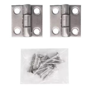 Everbilt 1 in. Non-Removable Pin Narrow Utility Hinge (2-Pack ) Galvanized