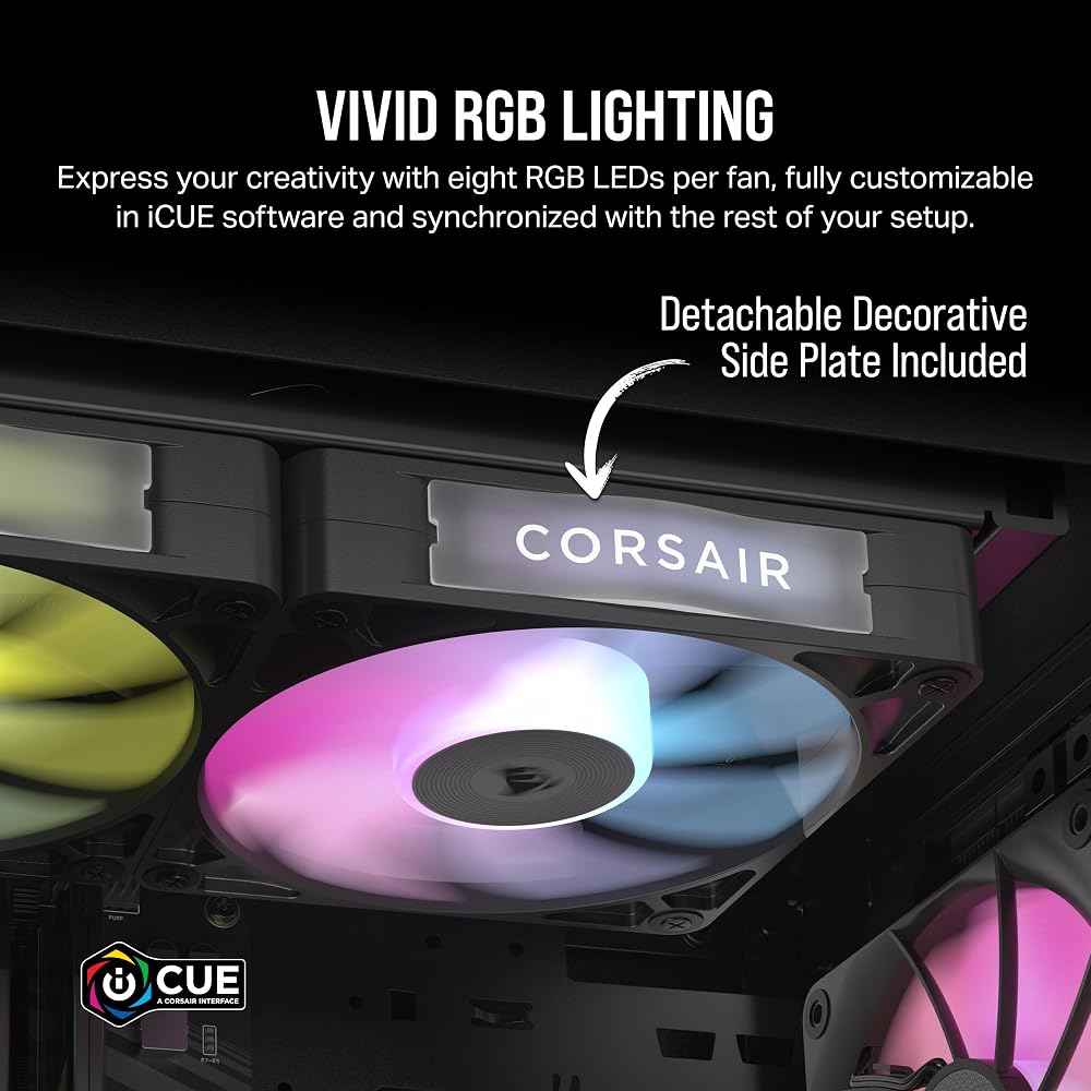 CORSAIR iCUE Link RX120 RGB 120mm PWM Fans with iCUE Link System Hub - Image 6