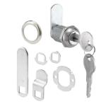 Prime-Line 9/16 in. Drawer and Cabinet lock Diecast and Steel, Stainless Steel finish