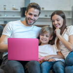 NBD 10.1" Android 12.0 Laptop, Quad-Core, 2GB RAM, 64GB Storage, Mini Netbook for Kids, with Bag, Mouse, and Mouse Pad (Pink)