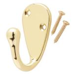 Everbilt Single Robe Hook Bright Brass