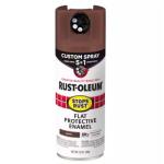 Rust-Oleum Stops Rust - 12 oz. Custom Spray 5-in-1 Flat Brown Spray Paint