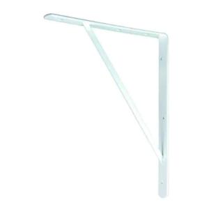 Everbilt 10 in. x 8 in. Medium Duty Shelf Bracket White