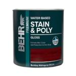 Behr Bombay Mahogany Gloss Semi-Transparent Water-Based Quart