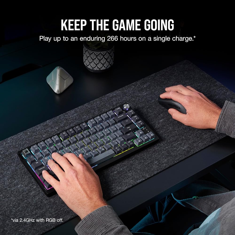 Corsair K65 Plus Wireless 75% RGB Mechanical Gaming Keyboard - Image 9