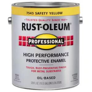 Rust-Oleum Professional - 1 gal. High Performance Protective Enamel Gloss Safety Yellow Oil-Based Interior/Exterior Paint