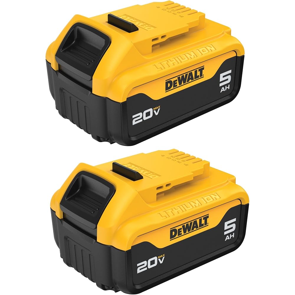 DEWALT 20V MAX 5 Ah Lithium Ion Battery (2-Pack)