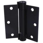 Everbilt 3-1/2 in. Square Radius Adjustable Spring Hinge Matte Black