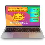 OTVOC 15.6" Laptop, Intel Celeron N5100, 16GB RAM, Windows 11
