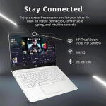 HP 14" Laptop, Celeron N4120, 4GB RAM, 64GB eMMC, Windows 11 S Mode, Snowflake White