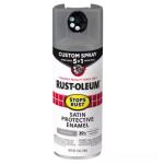 Rust-Oleum Stops Rust - 12 oz. Custom Spray 5-in-1 Satin Coastal Gray Spray Paint