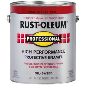 Rust-Oleum Professional - 1 gal. High Performance Protective Enamel Gloss Safety Red Oil-Based Interior/Exterior Paint