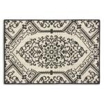 Home Dynamix Cafe Jardin Beige/Black 23.6 in. x 35.4 in. Indoor Kitchen Mat (5-ELWN02-156)