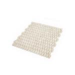 Jeffrey Court Serenity Marfil 11.125 in. x 11.875 in. Elongated Hex Matte White/Beige Glass Mosaic Wall/Floor Tile(0.917 Sq. Ft./Each) (13158)