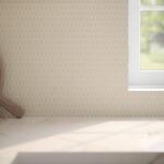 Jeffrey Court Serenity Marfil 11.125 in. x 11.875 in. Elongated Hex Matte White/Beige Glass Mosaic Wall/Floor Tile(0.917 Sq. Ft./Each) (13158)