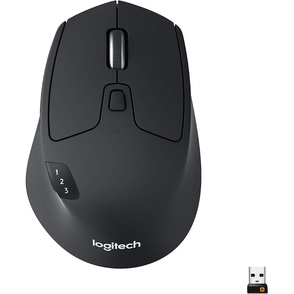 Logitech M720 Triathalon Full Size Multi-Device Wireless Mouse