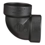 Charlotte Pipe 3 in. ABS DWV 90° Hub x Hub Vent Elbow (ABS003311000HD)